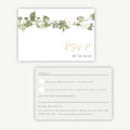 White Floral RSVP Card
