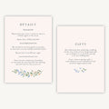 Wildflower Wreath Details Card