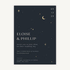 Celestial Night Sky Wedding Invitation