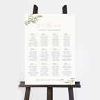 Blush Peony Personalised Wedding Table Plan
