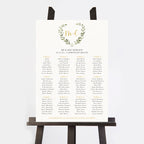 Greenery Botanical Personalised Wedding Table Plan