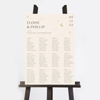 Celestial Night Sky Personalised Wedding Table Plan