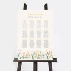 Summer Meadow Wedding Table Plan