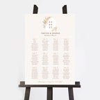 Modern Boho Personalised Wedding Table Plan