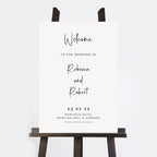 Modern Script Wedding Welcome Sign
