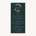 Winter Botanical Wedding Menu