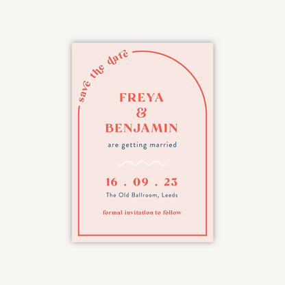 Retro Revival Wedding Save the Date