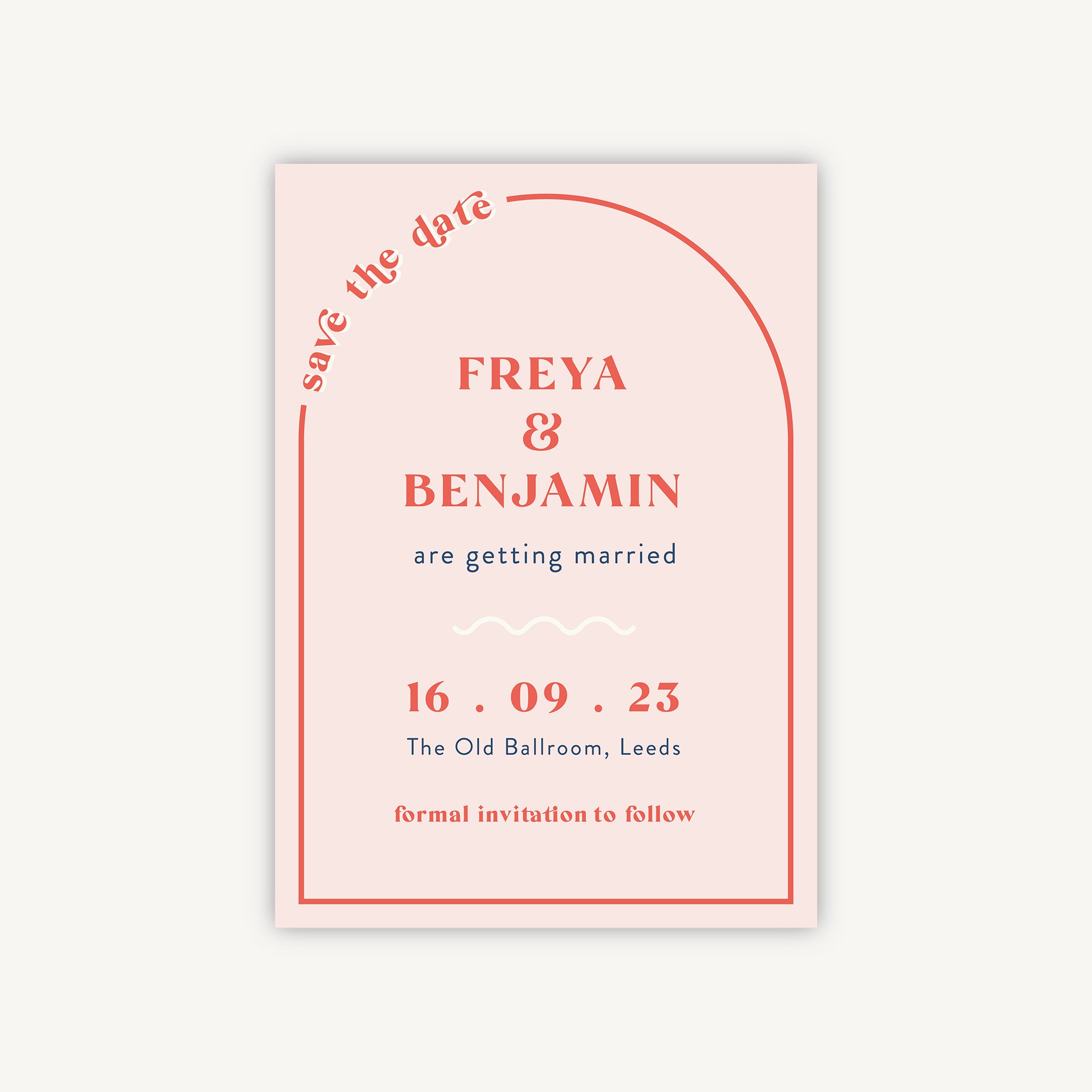 Retro Revival Wedding Save the Date