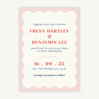 Retro Revival Wedding Invitation