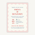 Retro Revival Evening/Reception Wedding Invitation