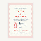 Retro Revival Evening/Reception Wedding Invitation