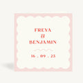 Retro Revival Folded Wedding Invitation