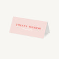 Retro Revival Wedding Place Card