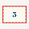 Retro Revival Wedding Table Number