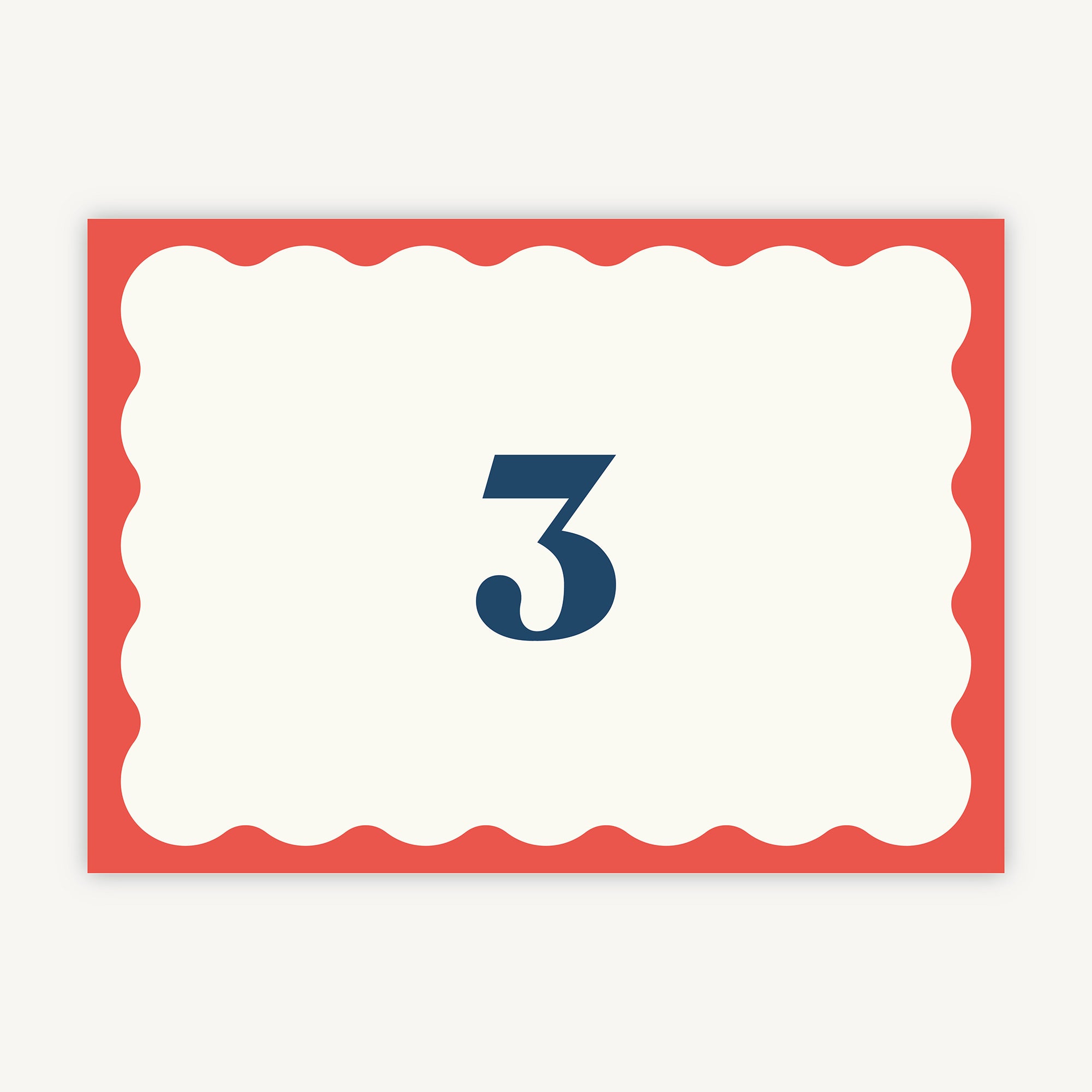 Retro Revival Wedding Table Number