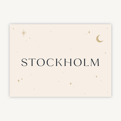 Celestial Night Sky Wedding Table Name