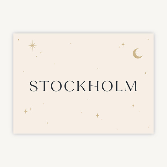 Celestial Night Sky Wedding Table Name