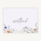 Pressed Wildflowers Wedding Table Name