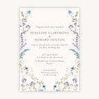 Regency Floral Wedding Invitation