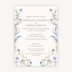 Regency Floral Evening/Reception Wedding Invitation