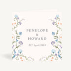 Regency Floral Folded Wedding Invitation