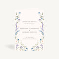 Regency Floral Wedding Order of Service