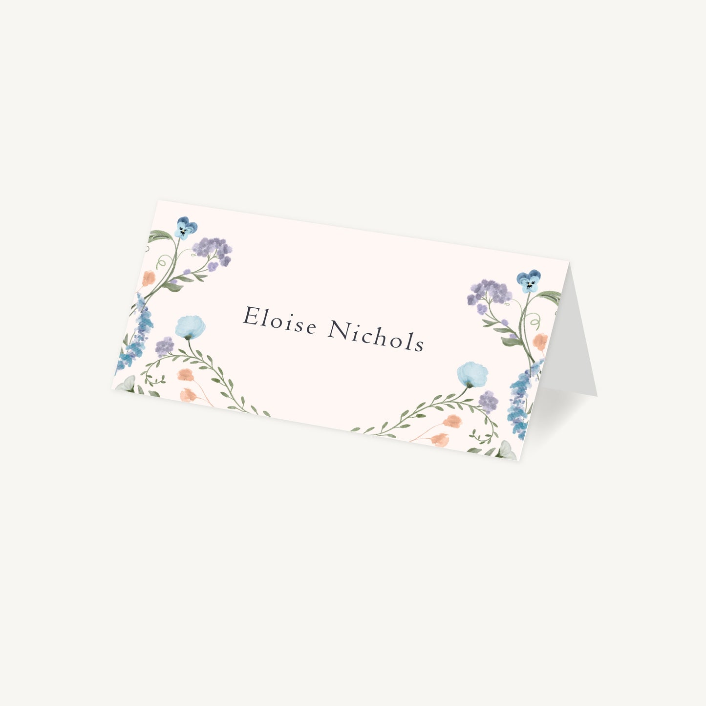 Regency Floral Wedding Place Card