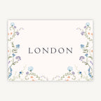 Regency Floral Wedding Table Name