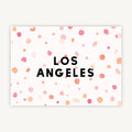 Bright Pink Confetti Wedding Table Name