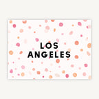 Bright Pink Confetti Wedding Table Name