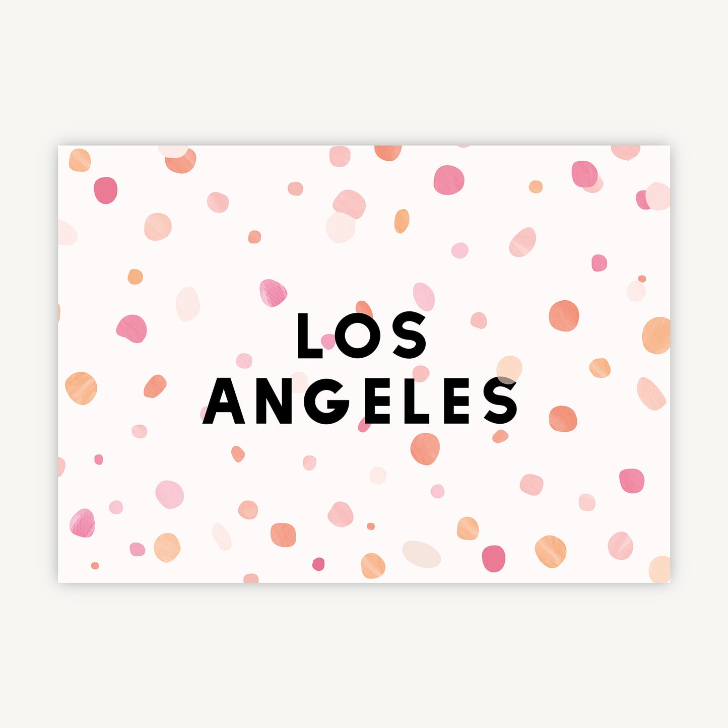 Bright Pink Confetti Wedding Table Name