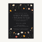 Winter Floral Wedding Invitation