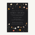 Winter Floral Evening/Reception Wedding Invitation