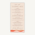 Palm Beach Wedding Menu
