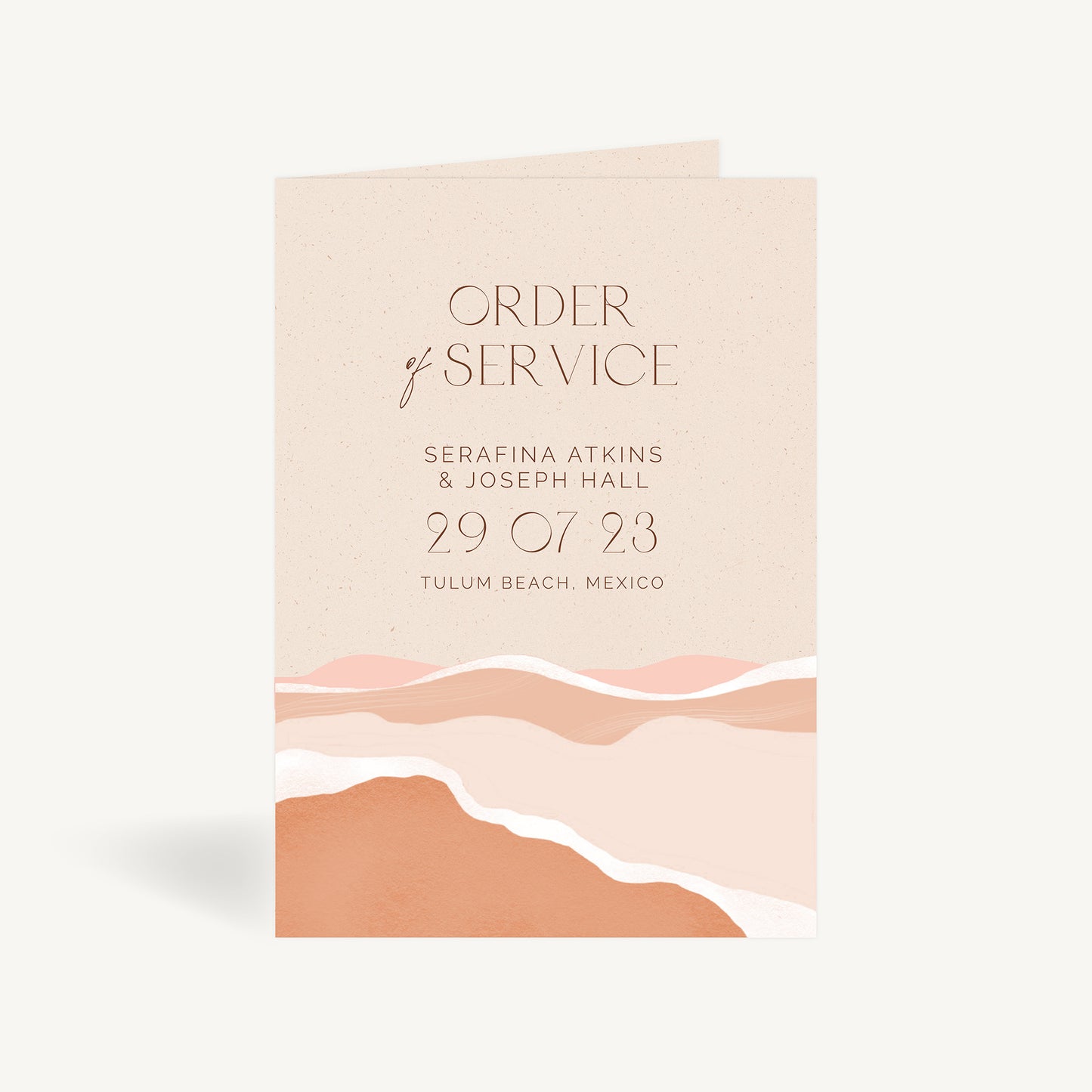 Palm Beach Wedding Order of Service