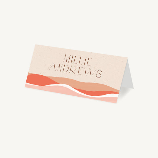 Palm Beach Wedding Place Card
