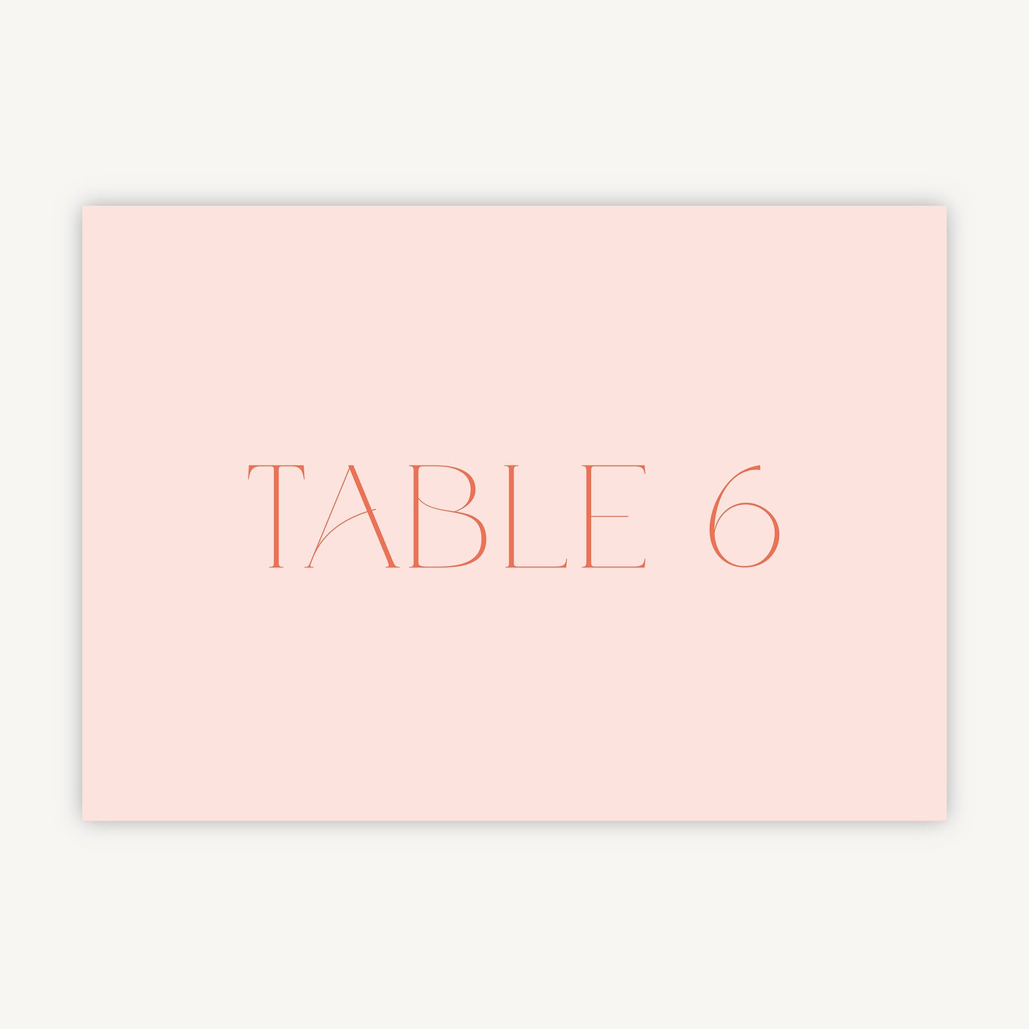 Palm Beach Wedding Table Number