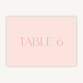 Palm Beach Wedding Table Number