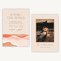 Palm Beach Photo Wedding Thank You Card