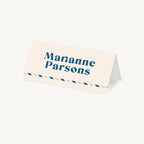 Muted Travel Wedding Place Card