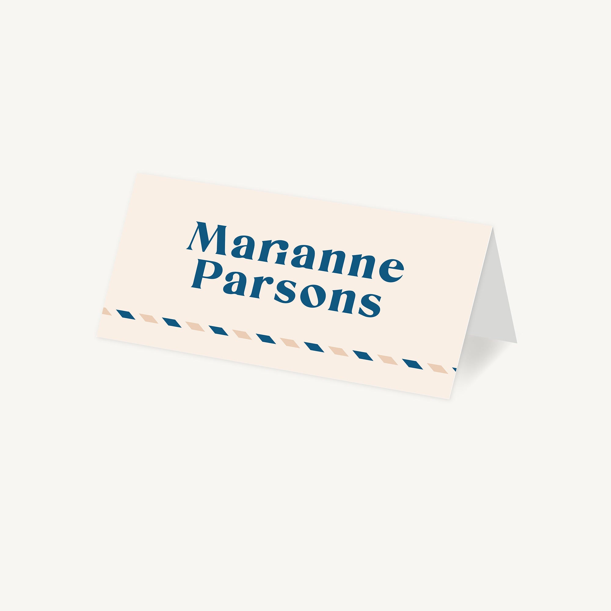Muted Travel Wedding Place Card