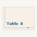 Muted Travel Wedding Table Number