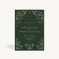 Winter Christmas Wedding Order of Service