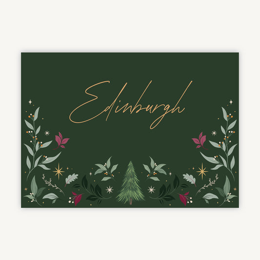 Winter Christmas Wedding Table Name