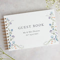 Floral Personalised Wedding Guest Book