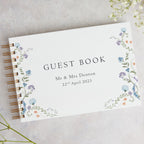Floral Personalised Wedding Guest Book