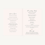 Wildflower Wreath Wedding Order of Service
