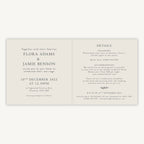 Winter Botanical Folded Wedding Invitation